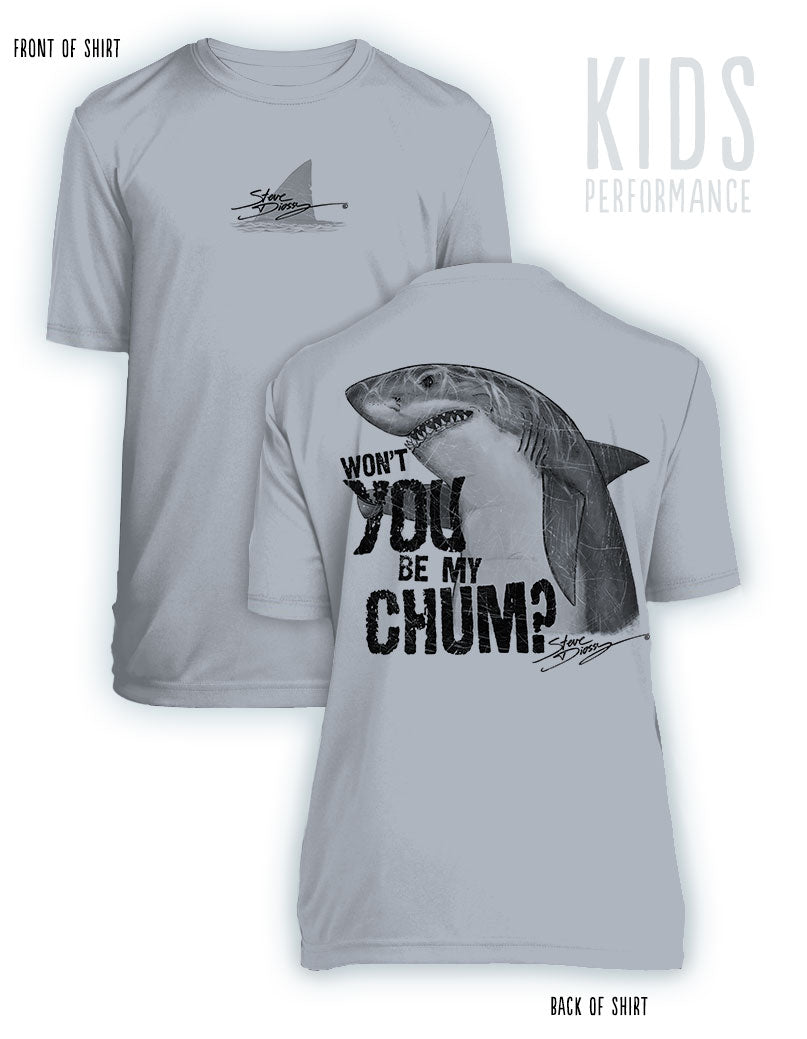 Shark Chum- KIDS Short Sleeve Performance - 100% Polyester